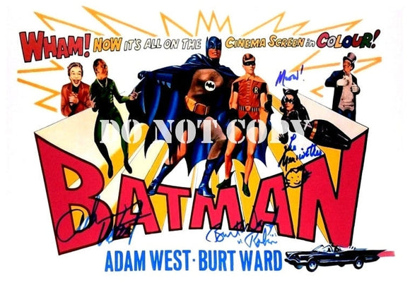 Batman 1966 Vintage Adam West Burt Ward Cast